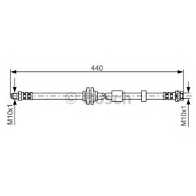 Bremsschlauch 1 987 481 059 von BOSCH günstig für 15,49 € online kaufen