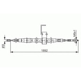 Achetez des Câble de frein à main BOSCH 1 987 482 106 à prix pour 28,74 €