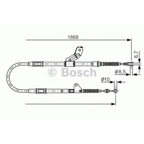 Osta Vaijeri, seisontajarru BOSCH:llä 1 987 482 158 edullisesti hintaan 42,87 €