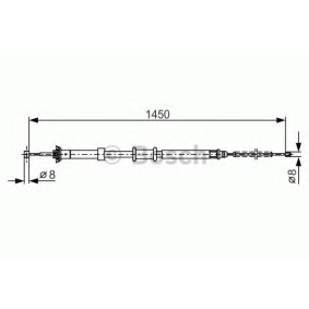 Compre Cabo de aço, travão de estacionamento da BOSCH 1 987 482 199 a um preço baixo por 19,83 €