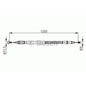 Osta Vaijeri, seisontajarru BOSCH:llä 1 987 482 235 edullisesti hintaan 24,96 €