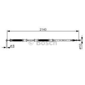 Compre Cabo de aço, travão de estacionamento da BOSCH 1 987 482 287 a um preço baixo por 50,05 €