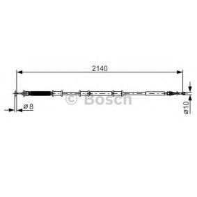Compre Cabo de aço, travão de estacionamento da BOSCH 1 987 482 288 a um preço baixo por 44,80 €
