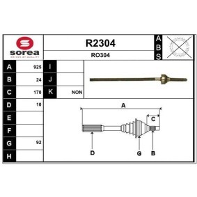 Compre Veio de transmissão da SNRA R2304 a um preço baixo por 396,91 €