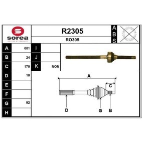 Compre Veio de transmissão da SNRA R2305 a um preço baixo por 396,91 €