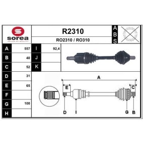 Comprar Árbol de transmisión de SNRA R2310 a bajo precio de 164,90 €
