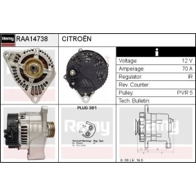 Compre Alternador da DELCO REMY RAA14738 a um preço baixo por 141,27 €