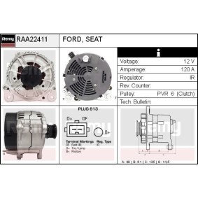 Compre Alternador da DELCO REMY RAA22411 a um preço baixo por 192,01 €
