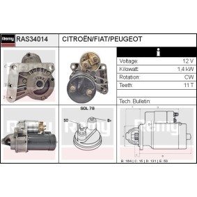Anlasser RAS34014 von DELCO REMY günstig für 81,73 € online kaufen