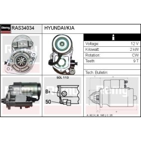 Anlasser RAS34034 von DELCO REMY günstig für 166,19 € online kaufen