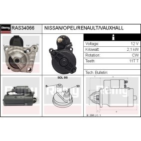 Anlasser RAS34066 von DELCO REMY günstig für 160,75 € online kaufen