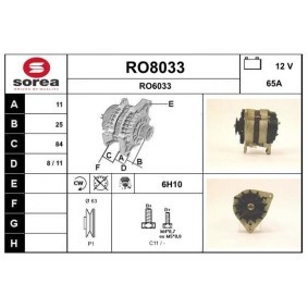 Compre Alternador da SNRA RO8033 a um preço baixo por 315,49 €