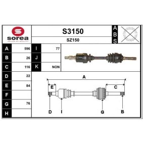 Acquista Semiasse da SNRA S3150 a buon mercato per soli 233,56 €
