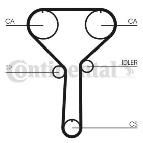 Compre Correia de distribuição de CONTITECH online para CERATO três volumes a preços moderados