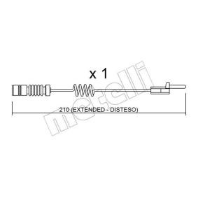 Acquista Sensore di usura delle pastiglie freni da METELLI SU.099 a buon mercato per soli 6,54 €