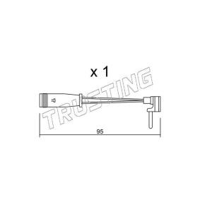 Warnkontakt, Bremsbelagverschleiß SU.129 von TRUSTING günstig für 44,24 € online kaufen