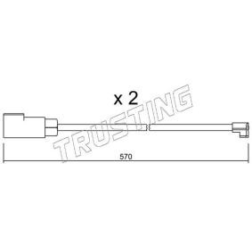 Warnkontakt, Bremsbelagverschleiß SU.244K von TRUSTING günstig für 39,89 € online kaufen