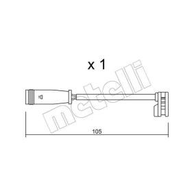 Acquista Sensore di usura delle pastiglie freni da METELLI SU.313 a buon mercato per soli 4,22 €