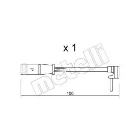 Acquista Sensore di usura delle pastiglie freni da METELLI SU.330 a buon mercato per soli 6,73 €