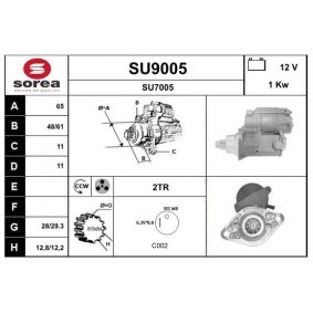 Anlasser SU9005 von SNRA günstig für 333,97 € online kaufen