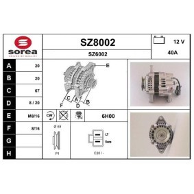 Comprar Alternador de SNRA SZ8002 a bajo precio de 186,84 €