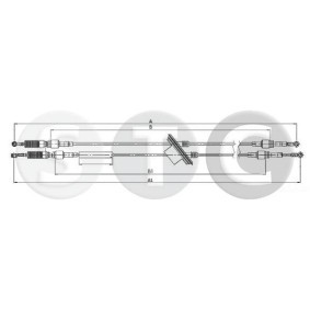 Achetez des Tirette à câble, boîte de vitesse manuelle STC T481161 à prix pour 212,60 €