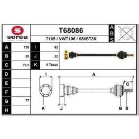 Achetez des Cardan de chez EAI en ligne pour Polo II Van (86CF) à prix modérés