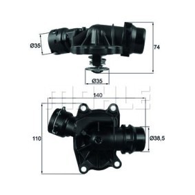Achetez des Thermostat d'eau BEHR THERMOT-TRONIK TI 233 88 à prix pour 56,30 €