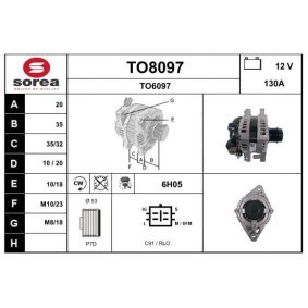Comprar Alternador de SNRA TO8097 a bajo precio de 276,71 €