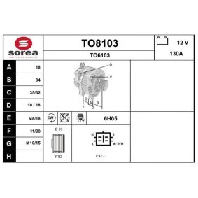 Comprar Alternador de SNRA TO8103 a bajo precio de 401,90 €