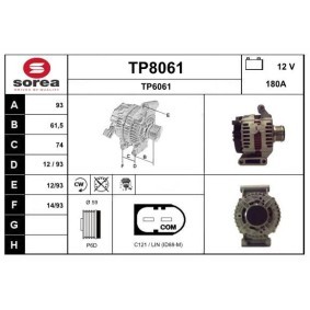 Compre Alternador da SNRA TP8061 a um preço baixo por 362,34 €