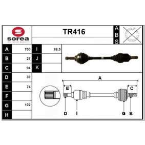 Antriebswelle TR416 von SERA günstig für 206,82 € online kaufen