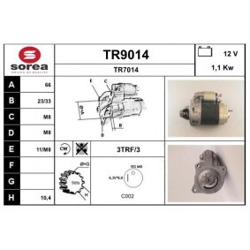 Comprar Motor de arranque de SNRA TR9014 a bajo precio de 121,02 €