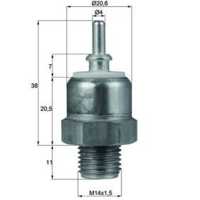Temperaturschalter, Kühlerlüfter TSW 45 von MAHLE ORIGINAL günstig für 25,61 € online kaufen