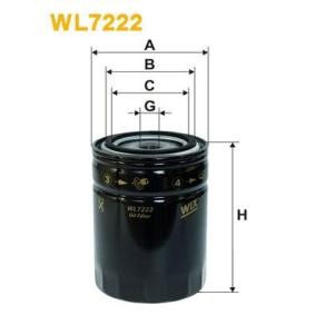 Köp Oljefilter av WIX FILTERS WL7222 till det låga priset 147,77 kr