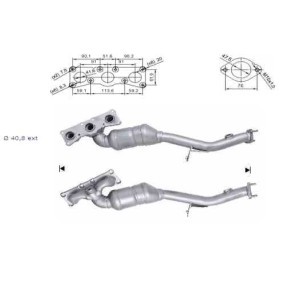 Achetez des Catalyseur de chez VEGAZ en ligne pour TT Roadster (8J9) à prix modérés