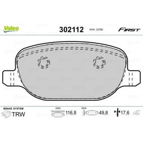 Comprar Juego de pastillas de freno de VALEO 302112 a bajo precio de 26,53 €