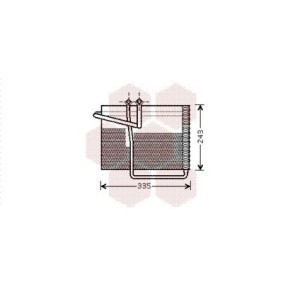 Comprar Evaporador, aire acondicionado de VAN WEZEL 0700V042 a bajo precio de 151,91 €