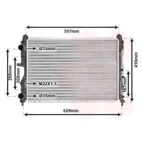 Compre Radiador de VAN WEZEL online para COUPE (FA/175) a precios moderados