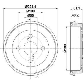 Achetez des Tambour de frein MINTEX MBD393 à prix pour 35,97 €
