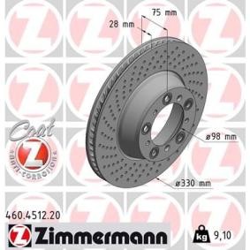 Compre Discos de freno de ZIMMERMANN online para 911 Coupé (992) a precios moderados