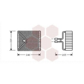Acquista Evaporatore climatizzatore da VAN WEZEL 1800V273 a buon mercato per soli 110,04 €