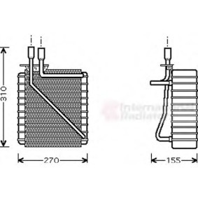 Acquista Evaporatore climatizzatore da VAN WEZEL 1800V348 a buon mercato per soli 1022,00 €