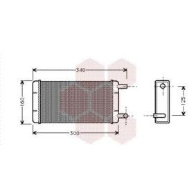 Achetez des Radiateur de chauffage VAN WEZEL 30006108 à prix pour 49,47 €