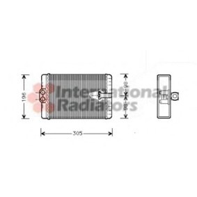 Achetez des Radiateur de chauffage VAN WEZEL 30006313 à prix pour 149,69 €