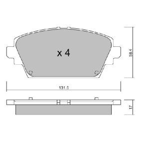 Compre Pastilhas de travão da AISIN BPNI-1015 a um preço baixo por 43,04 €