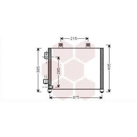 Achetez des Condenseur, climatisation VAN WEZEL 37005342 à prix pour 154,68 €