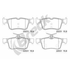 Achetez des Plaquettes de frein BRECK 22531 00 702 00 à prix pour 62,29 €