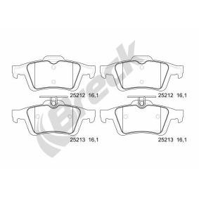 Achetez des Plaquettes de frein BRECK 25212 00 702 00 à prix pour 33,75 €