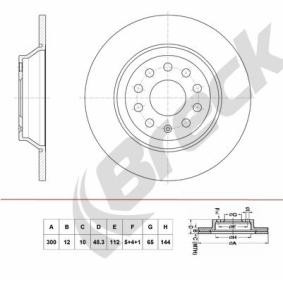 Achetez des Disque de frein BRECK BR 076 SA100 à prix pour 39,08 €